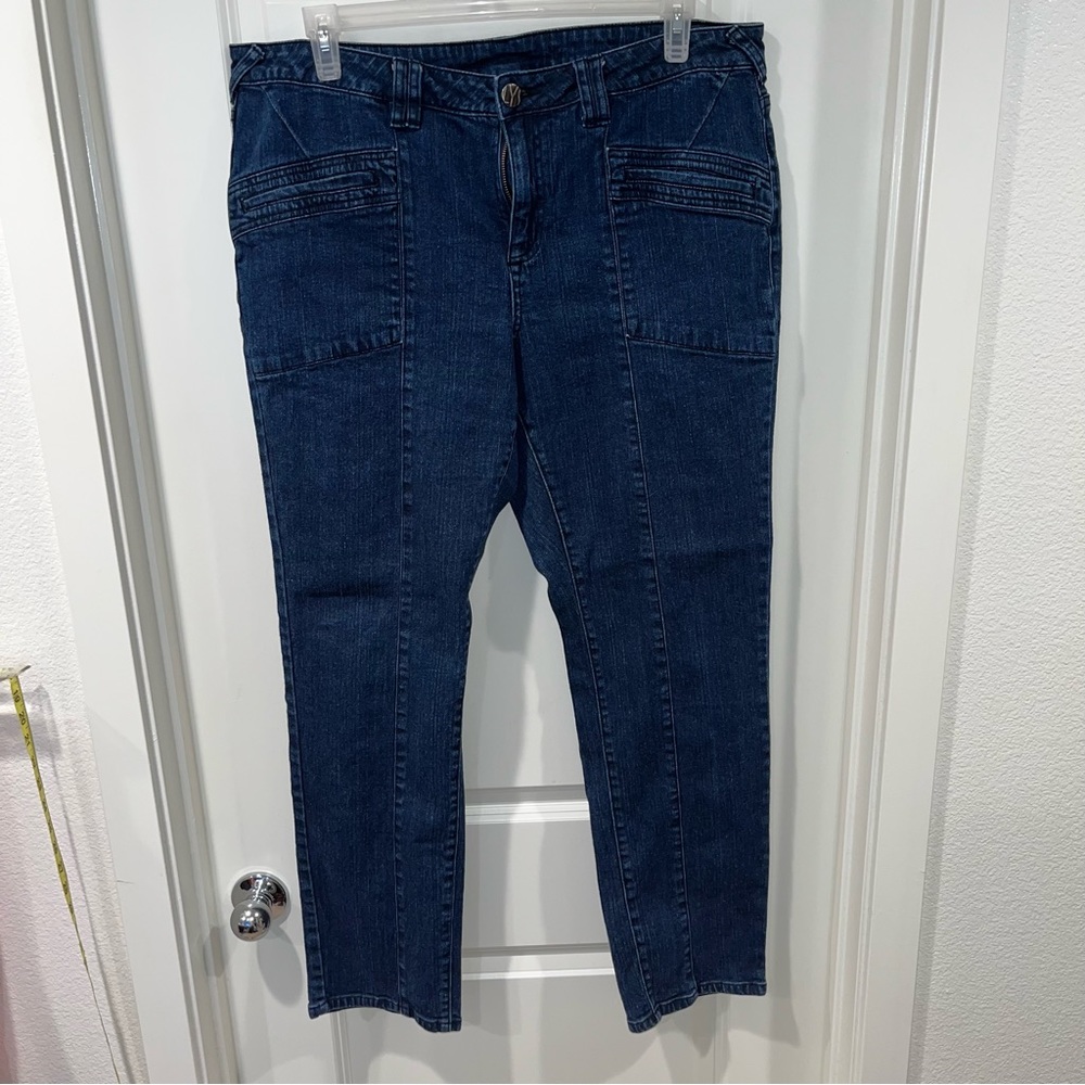 Women's Plus Blue LYS Denim Stretch Jeans women Size 18W sequins